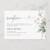 D'accompagnement Carte de boîtier Mariage Eucalyptus Leaf (Devant)