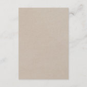 D'accompagnement Carte de boîtier Mariage Kraft Rocky Mountain (Dos)