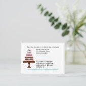 D'accompagnement Carte de boîtier Mariage mariage Cake (Debout devant)