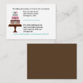 D'accompagnement Carte de boîtier Mariage mariage Cake (Devant / Derrière)