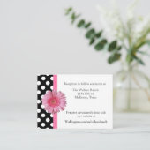 D'accompagnement Carte de boîtier Mariage Poka Dot & Gerber Daisy (Debout devant)