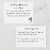 D'accompagnement Carte de boîtier Mariage rétro cursive (Devant / Derrière)