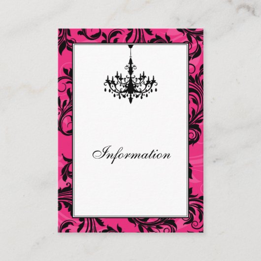 D'accompagnement Carte de boîtier Mariage rose noir (Devant)