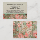 D'accompagnement Carte de boîtier Mariage Rustique Spring Blossoms (Devant / Derrière)