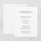 D'accompagnement Carte de boîtier Mariage simple et chic 4,25 pouce (Devant / Derrière)