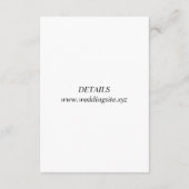 D'accompagnement Carte de boîtier mariage traditionnel M & Mme (Dos)