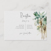 D'accompagnement Carte de boîtier Mariage Tropical Palm Trees (Devant)