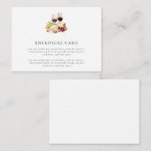 D'accompagnement Carte de boîtier Mariage Vin et Fromage Aquarelle (Devant / Derrière)