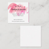 D'accompagnement Carte de boîtier Merci (Devant / Derrière)