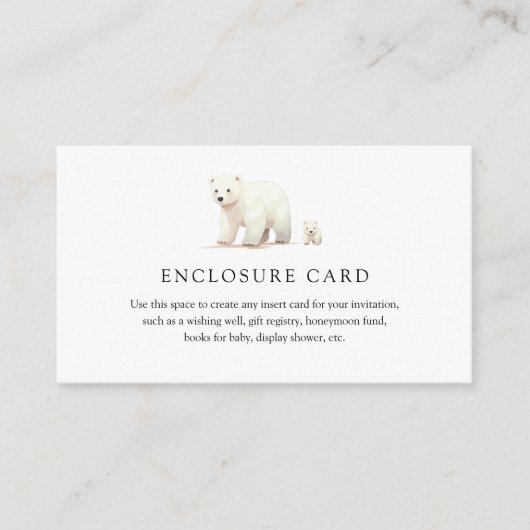 D'accompagnement Carte de boîtier mère et enfant pour ours polaire (Devant)