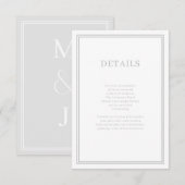 D'accompagnement Carte de boîtier minimaliste moderne (Devant / Derrière)