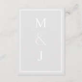 D'accompagnement Carte de boîtier minimaliste moderne (Dos)