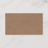 D'accompagnement Carte de boîtier minimaliste Rustique (Dos)