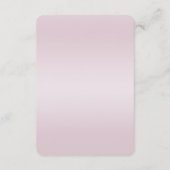 D'accompagnement Carte de boîtier moderne à fleurs roses (Dos)