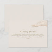 D'accompagnement Carte de boîtier moderne Palm Leaf Wishing (Devant / Derrière)