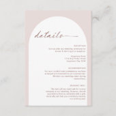 D'accompagnement Carte de boîtier moderne simple Bohême Arche Détai (Devant)