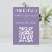 D'accompagnement Carte de boîtier monogramme classique Lavender (Debout devant)