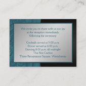 D'accompagnement Carte de boîtier Monogramme Turquoise et noir Dama (Dos)