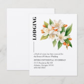 D'accompagnement Carte de boîtier Orange Blossom & Jasmine Blooms (Devant / Derrière)