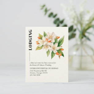 D'accompagnement Carte de boîtier Orange Blossom & Jasmine Blooms