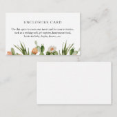 D'accompagnement Carte de boîtier personnalisée Boho Cactus (Devant / Derrière)