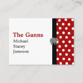 D'accompagnement Carte de boîtier point Polka (Dos)
