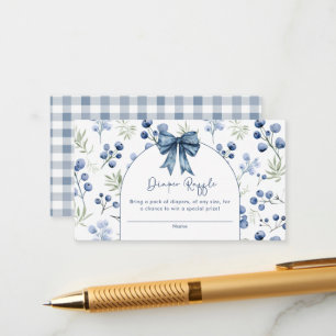 D'accompagnement Carte de boîtier pour Baby shower doux Blueberry B