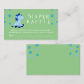 D'accompagnement Carte de boîtier pour bébé Raffle Blue Unicorn Bab (Devant / Derrière)
