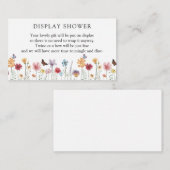 D'accompagnement Carte de boîtier pour Fleur sauvage et papillon (Devant / Derrière)