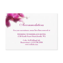 Carte de boîtier pour orchidées roses