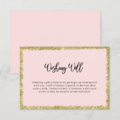 D'accompagnement Carte de boîtier pour Parties scintillant rose et  (Devant / Derrière)