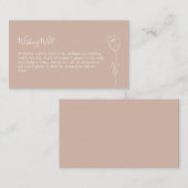 D'accompagnement Carte de boîtier pour Rose de ligne Whimssical (Devant / Derrière)