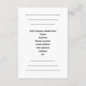 D'accompagnement Carte de boîtier - QR Code Google Business Review (Dos)