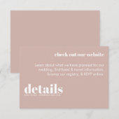 D'accompagnement Carte de boîtier rétro moderne (Devant / Derrière)