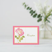 D'accompagnement Carte de boîtier rose, verte, jaune, blanche Peony (Debout devant)