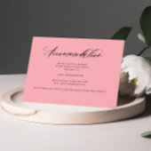 D'accompagnement Carte De Boîtier Rose Vive