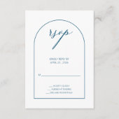 D'accompagnement Carte de boîtier RSVP Arche Turquoise moderne (Devant)