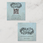 D'accompagnement Carte de boîtier RSVP de l'événement Mariage QR (Devant / Derrière)