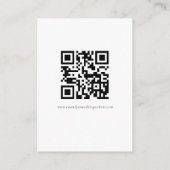 D'accompagnement Carte de boîtier RSVP de mariage photo de code QR (Dos)