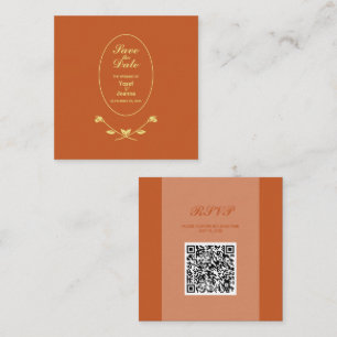 D'accompagnement Carte de boîtier RSVP du code QR mariage