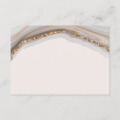 D'accompagnement Carte de boîtier RSVP en marbre naturel (Dos)