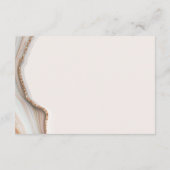 D'accompagnement Carte de boîtier RSVP en marbre naturel (Dos)