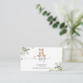 D'accompagnement Carte de boîtier RSVP Eucalyptus bear (Debout devant)
