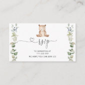 D'accompagnement Carte de boîtier RSVP Eucalyptus bear (Devant)