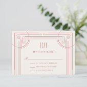 D'accompagnement Carte de boîtier RSVP pour cadre de décoration mod (Debout devant)