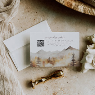D'accompagnement Carte de boîtier RSVP pour le mariage d'automne en