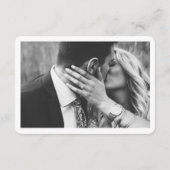 D'accompagnement Carte de boîtier RSVP pour mariage minimal classiq (Dos)