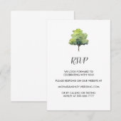 D'accompagnement Carte de boîtier RSVP Russe Barn Mariage campagnar (Devant / Derrière)