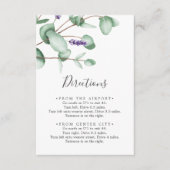 D'accompagnement Carte de boîtier Rustic Lavender Directions (Devant)