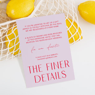 D'accompagnement Carte de boîtier simple violet et magenta minimale